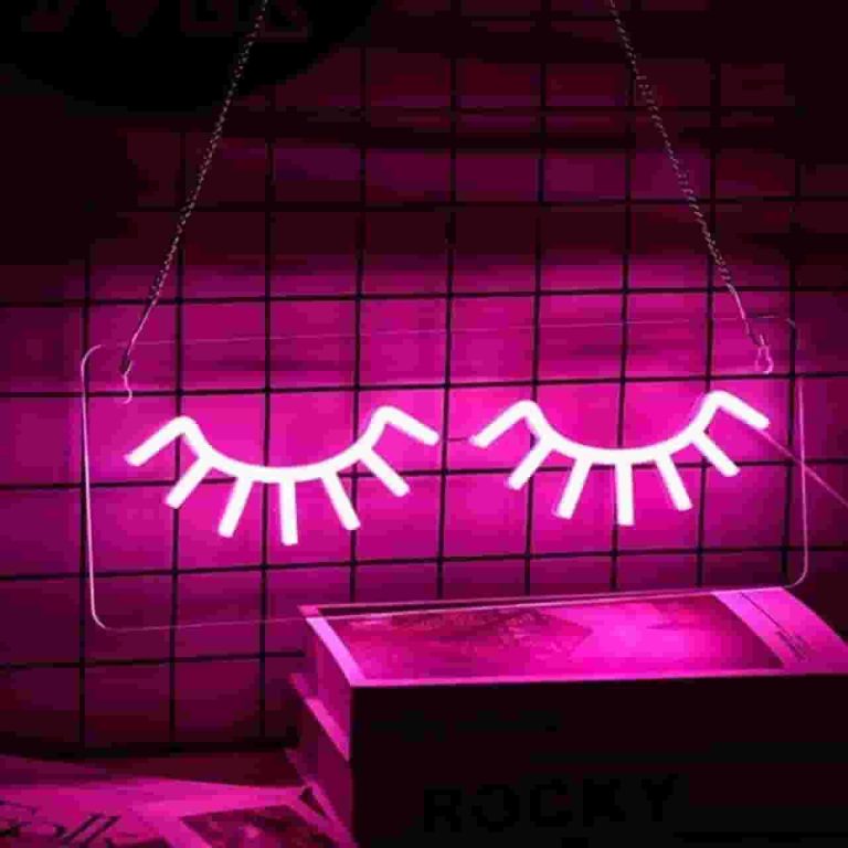تابلو نئون مژه