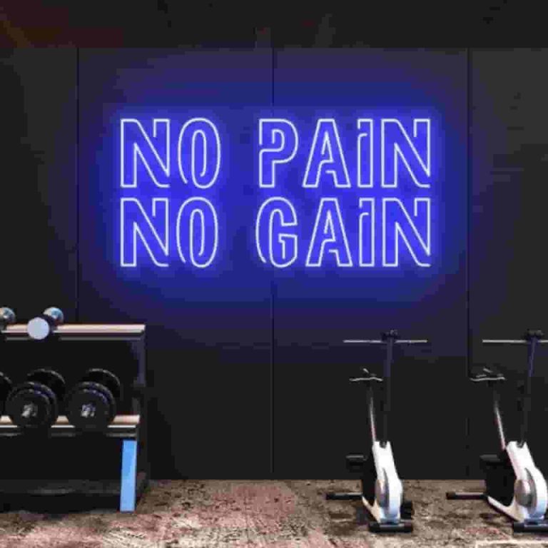 تابلو نئون no pain no gain