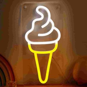 تابلو نئون بستنی قیفی