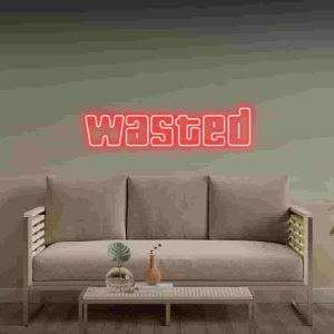 تابلو نئون wasted