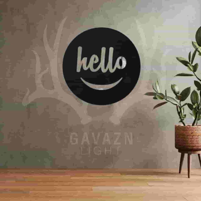 تابلو پلکسی hello