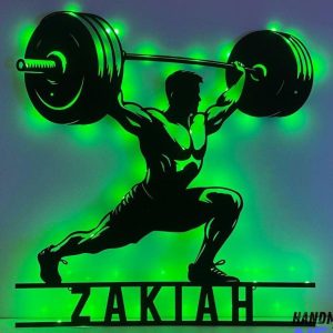 تابلو بک لایت وزنه برداری