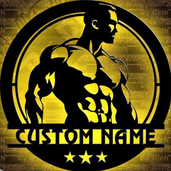 تابلو بک لایت فیتنس آقایان
