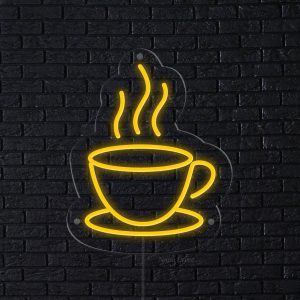 تابلو نئون فنجان قهوه کوچک