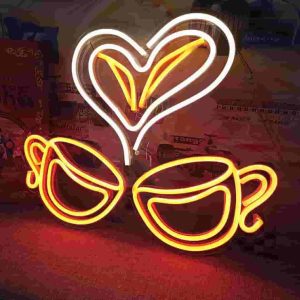 تابلو نئون قهوه عاشقانه
