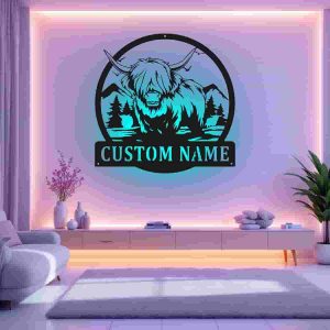 تابلو بک لایت گاو میش 2