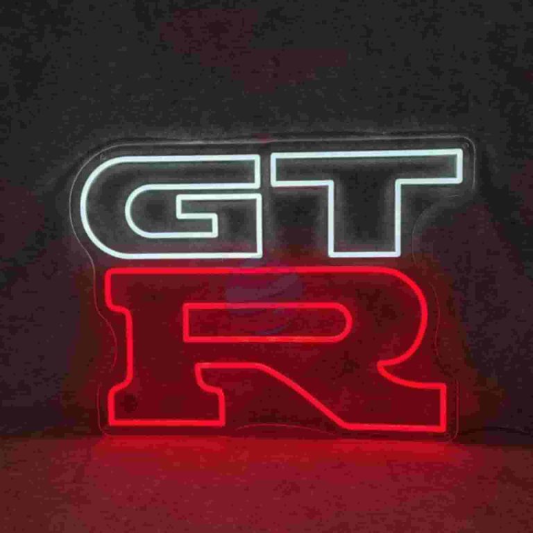 تابلو نئون لوگو gtr