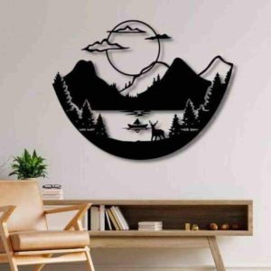 تابلو چوبی طبیعت چین