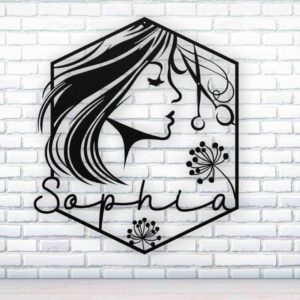 تابلو چوبی دختر خفن