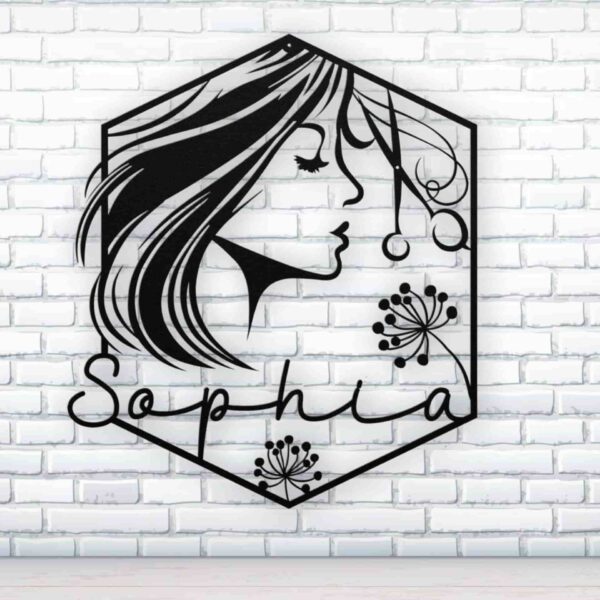 تابلو چوبی دختر خفن