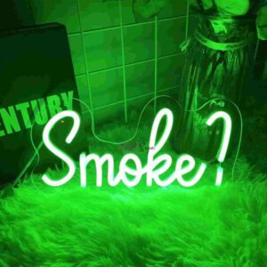تابلو نئون نوشته smoke