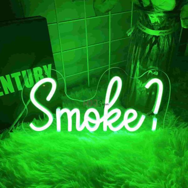 تابلو نئون نوشته smoke