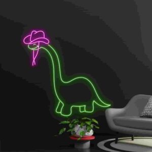 تابلو نئون دایناسور کابوی