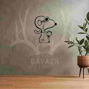 تابلو چوبی سگ خفن