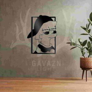 تابلو چوبی سیمپسون دختر