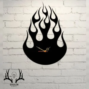 ساعت دیواری طرح آتشین