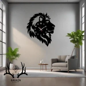 ساعت دیواری طرح شیر