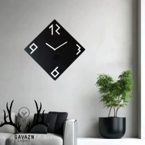 ساعت دیواری طرح لوزی