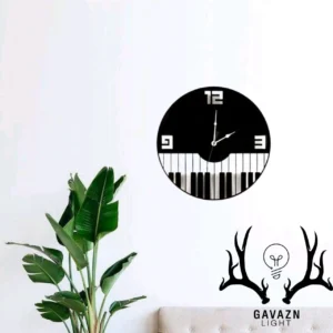 ساعت دیواری طرح پیانو 2
