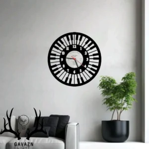 ساعت دیواری طرح پیانو