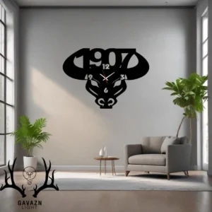 ساعت دیواری طرح گاو