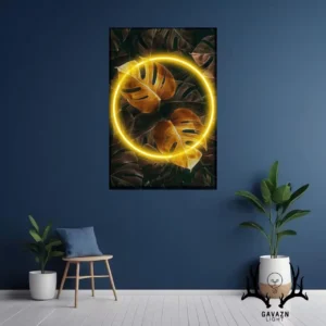 تابلو فتو نئون برگ