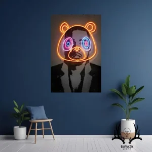 فتو نئون انتزاعی پاندا