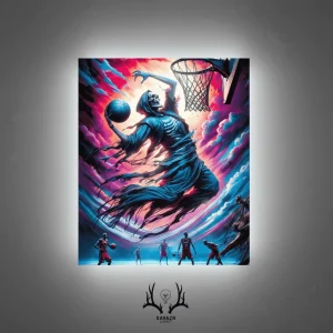 تابلو بک لایت اسکلت بسکتبالیست 2