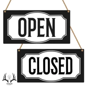 تابلو open close