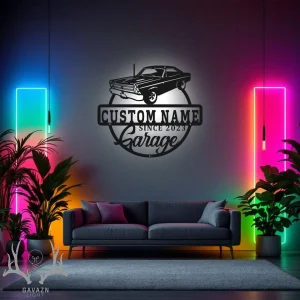 تابلو بک لایت ماشین کلاسیک 3