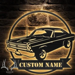 تابلو بک لایت ماشین کلاسیک 4