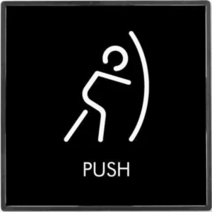 تابلو در را فشار دهید