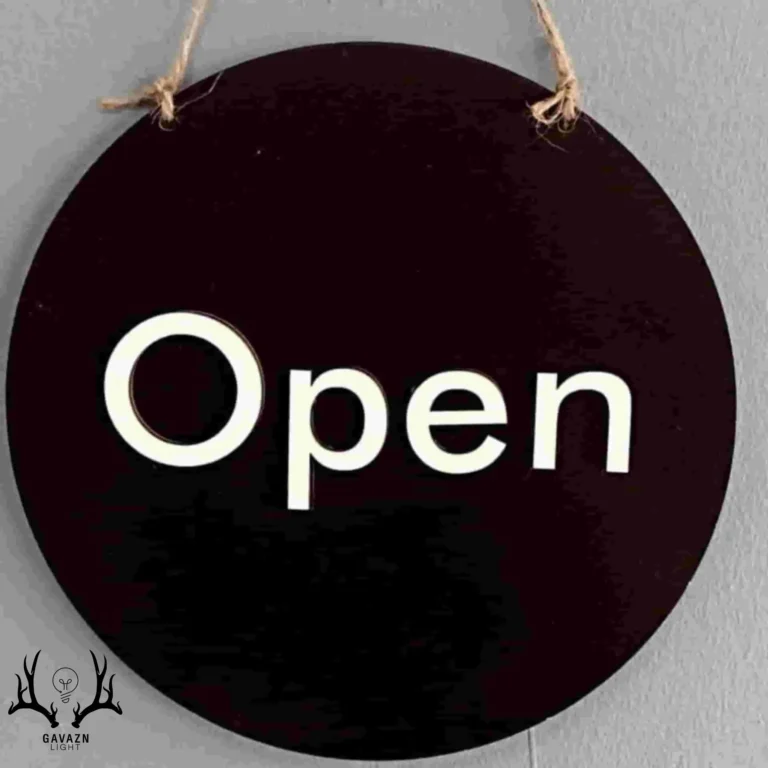 تابلو چوبی open