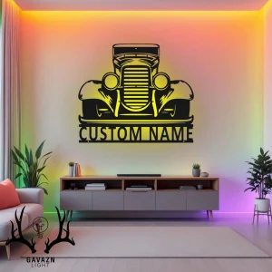 تابلو بک لایت ماشین قدیمی