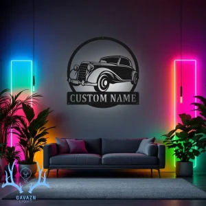 تابلو بک لایت ماشین کلاسیک