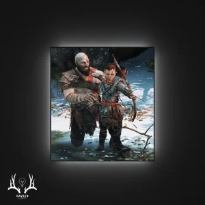 تابلو بک‌ لایت GOD OF WAR