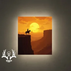 تابلو بک‌ لایت کابوی تنها