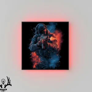 تابلو بک‌ لایت سرباز