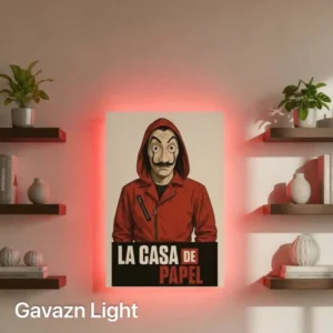 تابلو بک‌ لایت خانه کاغذی