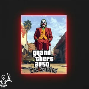 تابلو بک‌ لایت ادغامی جوکر و gta