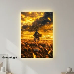 تابلو بک‌ لایت طرح Attack on Titan 2