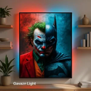 تابلو بک‌ لایت طرح جوکر و بتمن