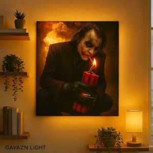 تابلو بک‌ لایت طرح جوکر دارک نایت