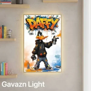 تابلو بک‌ لایت طرح Daffy Duck