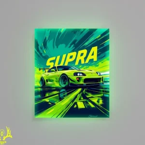 تابلو بک لایت سوپرا زرد