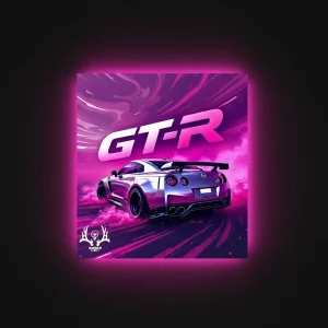 تابلو بک لایت نیسان GT‑R نقره‌ای متالیک