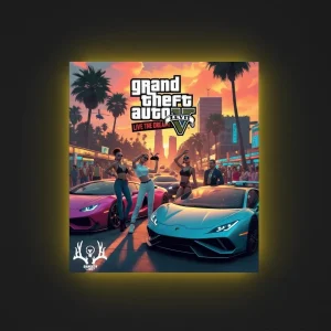 تابلو بک‌ لایت Grand Theft Auto V 2