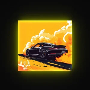 تابلوبک لایت خودرو اسپرت مشکی