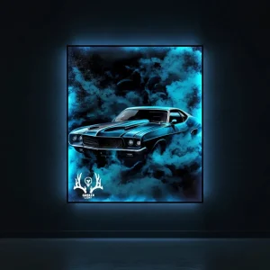 تابلو بک لایت Muscle Car کلاسیک آمریکایی