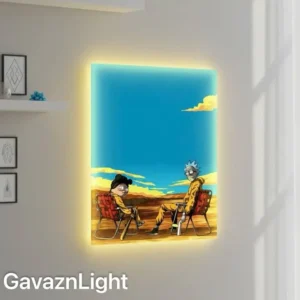 تابلو بک‌لایت طرح ریک ومورتی 2